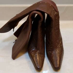 Bellini 3.5" heel brown winter boots size 7 1/2M